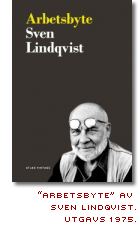 omslag till boken Arbetsbyte av Sven Lindqvist, som utgavs 1975